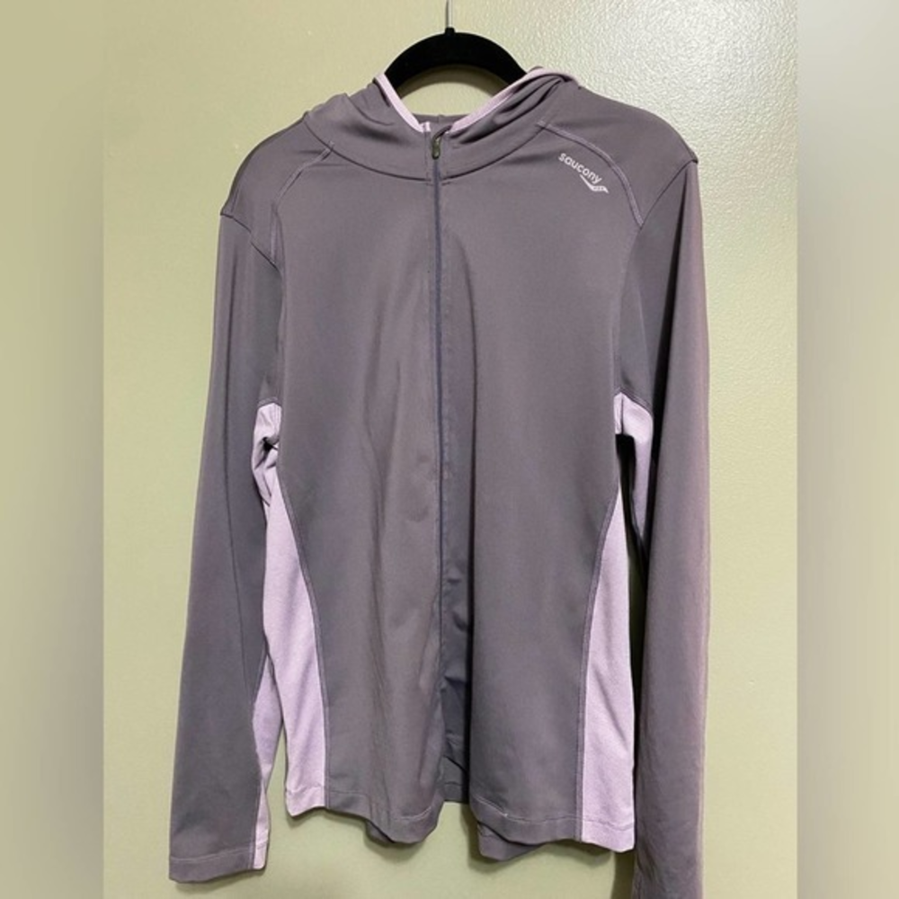 Saucony Zip Up Hoodie, Size Large